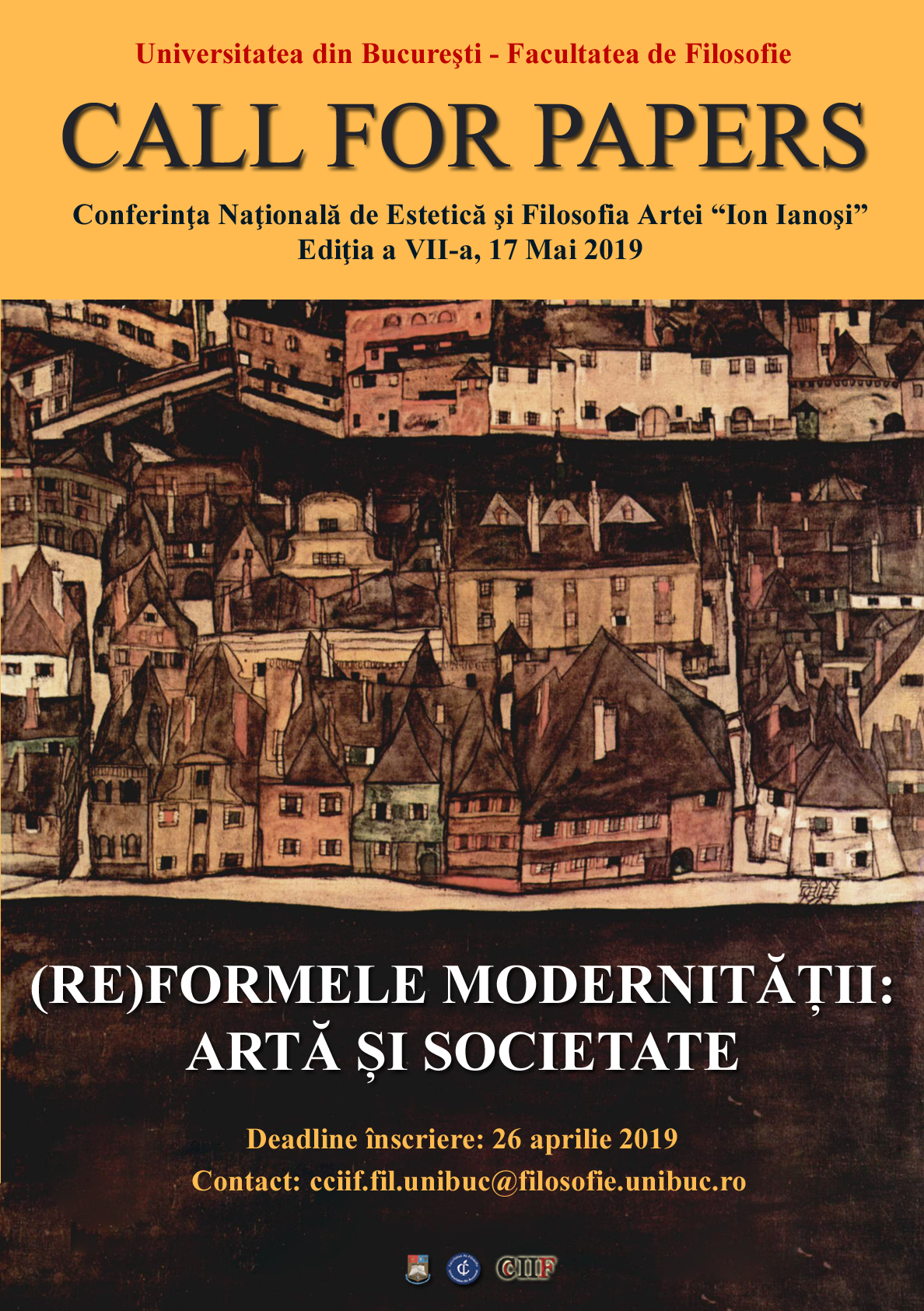 CfP: NATIONAL CONFERENCE OF AESTHETICS AND PHILOSOPHY OF ART „ION IANOȘI”, SEVENTH EDITION – (RE)FORMS OF MODERNITY: ART AND SOCIETY